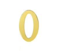 Numeri Di Cassetta Postale Da 1 Pezzo For Esterni Numeri Di Indirizzo Da 2,76 Pollici for Casa, Segno Del Numero Civico Da 0 A 9, Sono Applicabili for Cassette Postali, Automobili, Porte(Gold,0)