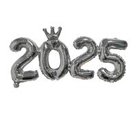 Numeri di palloncini in alluminio 2025 - Decorazioni per feste, palloncini per celebrazioni di Capodanno | Ideale per matrimoni, riunioni di vacanza ed eventi festivi, palloncini alla moda 2025