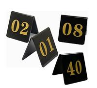 Numeri Di Tavolo in Acrilico in Stile - Numeri Di Tavolo 1-25/1-50/1-100 Segnaletica Digitale per Ristorante, Spessore 0,3 Cm, Robusta e Leggera, per Matrimoni, Bar, Hotel/1 To 100/8 * 8Cm/3 * 3Inch