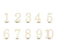 Numeri di tavolo in legno, 10,5 cm (1 VPE / 10 pz.)