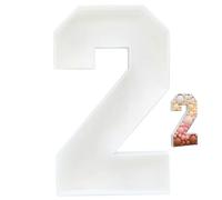 Numeri di tendone, numero 2 di mosaico per palloncini alti 3 piedi Extra large per decorazioni per feste, oggetti di scena fotografici, decorazioni per il nuovo anno 2024 Stile 1