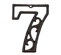 Numeri digitali for porte con lettere dell'alfabeto, numeri arabi vintage da 0 a 9, targhe e insegne, decorazioni for la casa il giardino in stile antico, in ghisa(7)