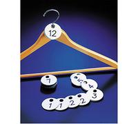 Numeri Guardaroba Doppi 1-100 Ø 4,5 Cm Bianco Pvc - 1 Unità