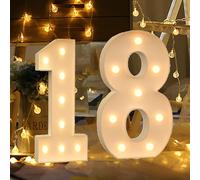 Numeri illuminati for tendone, numeri grandi a led Lettere Numeri di segnaletica Numeri grandi illuminati Lettere a led illuminati, Matrimonio Compleanno Festa Casa Cartone con lampadine Kit pretaglia