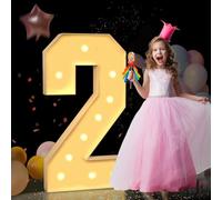 Numeri in mosaico da 70 cm/100 cm/120 cm/4FT for 5 decorazioni for il 15° e 50° compleanno Numeri luminosi for tendone Decorazioni for feste di anniversario Set di cornici pretagliate con luce a LED(N
