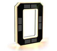 Numeri indirizzi illuminati casa per cortile | LED, 1000mAh, durata 9 ore, IP65, UV, dal tramonto all'alba, trapano, supporto adesivo, adatto per il noleggio