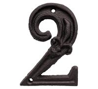 Numeri indirizzi in ghisa, numeri per cancelli di casa, numeri per cassetta postale in ferro, in metallo resistente alle intemperie, kit decorativo per esterni per la casa con stile rustico