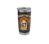 Numeri infestati divertenti 67 Meme Nerd Halloween Matematica Sarcasmo Bicchiere termico in acciaio inox doppia parete