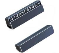 Numeri Luminosi al Buio per Targa Parcheggio Auto | Design nascosto, privacy massima, numeri fluorescenti, visibili di notte, protezione dati(Black)