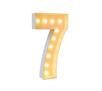 Numeri Luminosi Da 4 Piedi, Grandi Lampade In Cartone For Tendoni, Numeri Pretagliati Fai Da Te, For Feste Di Compleanno, Decorazioni For Matrimoni E Lauree(Number7,70cm/2.3ft)