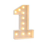 Numeri Luminosi Da 4 Piedi, Grandi Lampade In Cartone For Tendoni, Numeri Pretagliati Fai Da Te, For Feste Di Compleanno, Decorazioni For Matrimoni E Lauree(Number1,120cm/4ft)