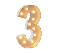 Numeri Luminosi Da 4 Piedi, Grandi Lampade In Cartone For Tendoni, Numeri Pretagliati Fai Da Te, For Feste Di Compleanno, Decorazioni For Matrimoni E Lauree(Number3,120cm/4ft)