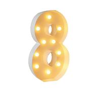 Numeri Luminosi Da 4 Piedi, Grandi Lampade In Cartone For Tendoni, Numeri Pretagliati Fai Da Te, For Feste Di Compleanno, Decorazioni For Matrimoni E Lauree(Number8,70cm/2.3ft)