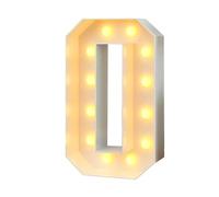 Numeri Luminosi Da 4 Piedi, Grandi Lampade In Cartone For Tendoni, Numeri Pretagliati Fai Da Te, For Feste Di Compleanno, Decorazioni For Matrimoni E Lauree(Number0,70cm/2.3ft)