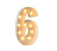 Numeri Luminosi Da 4 Piedi, Grandi Lampade In Cartone For Tendoni, Numeri Pretagliati Fai Da Te, For Feste Di Compleanno, Decorazioni For Matrimoni E Lauree(Number 6,120cm/4ft)
