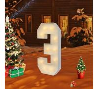 Numeri luminosi giganti numeri luminosi LED numeri numeri di compleanno luci decorazione 2000-3000K numeri luminosi lettere per laurea, matrimonio, festa di compleanno (3)