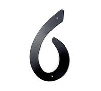numeri per cancelli, 1 pz. 101 mm Numero civico in metallo 4 pollici Nero Lega di alluminio Numeri porta Cassetta postale Indirizzo Segno esterno #0-9(6)