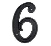 numeri per cancelli, 1 pz. 139 mm Grande Numero Civico 5, pollici Nero Plastica ABS Numeri Porta Cassetta Postale Indirizzo Segnaletica Esterno #0-9(6)