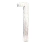numeri per cancelli, 1 pz. 152 mm Numero civico galleggiante esterno 6 pollici Targa for indirizzo in metallo argentato for porta appartamento n. 0-9(1)