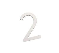 numeri per cancelli, Targa adesiva 3D for porta, for esterni, appartamento, camera d'albergo, indirizzo, casa moderna, targa in acrilico digitale creativa(White,2)