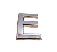 numeri per cassette postali, Confezione di numeri civici da 10 dimensioni multiple in argento(Letter E,5cm)