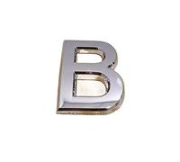 numeri per cassette postali, Confezione di numeri civici da 10 dimensioni multiple in argento(Letter B,5cm)