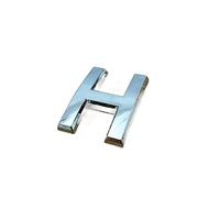 numeri per cassette postali, Confezione di numeri civici da 10 dimensioni multiple in argento(Letter H,3.5cm)