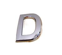 numeri per cassette postali, Confezione di numeri civici da 10 dimensioni multiple in argento(Letter D,5cm)