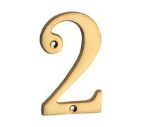 numeri per cassette postali, Numero civico dorato in ottone massiccio da 4 pollici con numeri e lettere for la cassetta postale della porta(2)