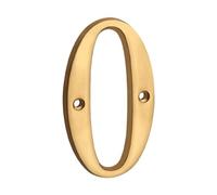 numeri per cassette postali, Numero civico dorato in ottone massiccio da 4 pollici con numeri e lettere for la cassetta postale della porta(0)