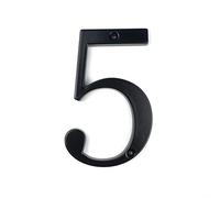numeri per cassette postali, Numero civico nero in lega di zinco da 4 pollici 101 mm for i numeri delle cassette postali porte 0-9(5)