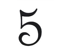 numeri per cassette postali, Targa Numero Civico in Resina Nera 70x47x5mm(F)