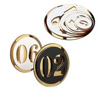 Numeri rotondi in acrilico da 1 a 100, impermeabili, per ristoranti, bar, matrimoni e banchetti, dimensioni perfette per armadietti, 8 cm, per una facile identificazione