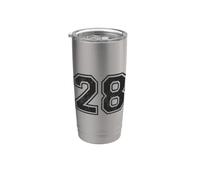 Numeri Sportivi Vintage 28 Ventotto Bicchiere termico in acciaio inox doppia parete