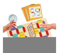 Numerico, di accoppiare in legno, intrattenimento per bambini, gioco interattivo di corrispondenza, per aula, scrivania, attività in giardino