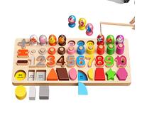 Numerico in legno - Giocattolo educativo precoce in legno | Sorter Forme Educative | Per Bambini Aula Scuola Casa Attività Famiglie Viaggi Campeggi Gruppo Prescolare