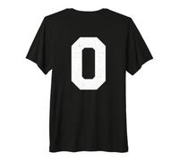 Numero #0 Lettera O Jersey Uniforme Varsity Sports Maglietta Premium