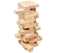 Numero 1 nei gadget Timber Tower Wood Block Stacking Game 48 pezzi Classici blocchi di legno per costruire e ribaltare