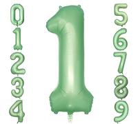 Numero 1 Palloncini Verde Un Palloncino per il Primo Compleanno 100 Pollici Oro Chiaro Numeri Grandi Festa Di Compleanno Palloni Platino Beige 1 Digitale Neutro TWIHWEI Cifra Oro Palloncino 1