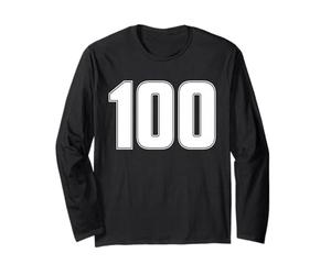 Numero 100 Maglia Sportiva Cento Anni Maglia a Manica