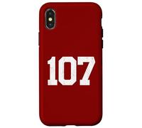 Numero # 107 divisa squadra giocatore Jersey, 107° Custodia per iPhone X/XS