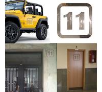 NUMERO 11 Adesivo In Vinile Tagliato, Undici. Adesivo In Vinile Numero 11 V1SQ C