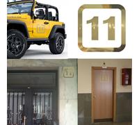 NUMERO 11 Adesivo In Vinile Tagliato, Undici. Adesivo In Vinile Numero 11 V1SQ C