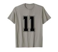 Numero 11 Big Bold Capital Varsity Alphabet Monogram Maglietta