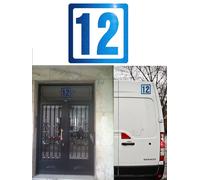 Numero 12, Adesivo In Vinile Di Taglio Numero Dodici