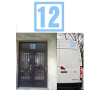Numero 12, Adesivo In Vinile Di Taglio Numero Dodici