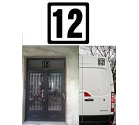Numero 12, Adesivo In Vinile Di Taglio Numero Dodici