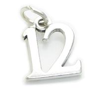 Numero 12 Dodici charm in argento sterling .925 x 1 Charms Age Days Numbers