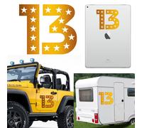 Numero 13, Adesivo DeviniLo Versione Stelle B