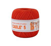 Numero 2 Gomitoli CABLE’ 5, 100% Puro Cotone Egitto Makò - gr.50 = mt.175 Cad.